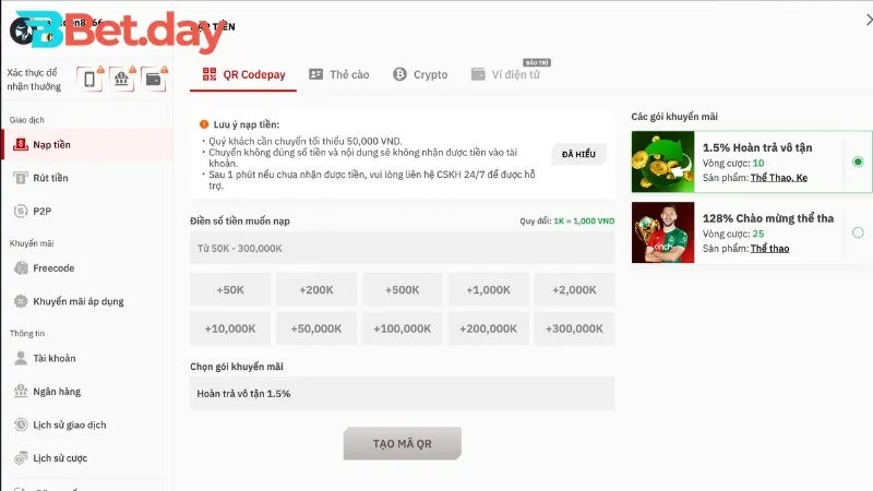 Hướng dẫn các phương thức nạp tiền phổ biến nhất