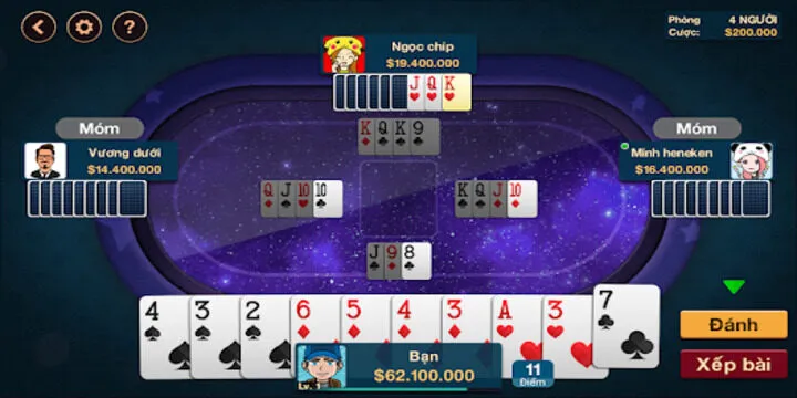 Các bàn đấu phỏm BBET nổi bật bạn cần tham gia trải nghiệm