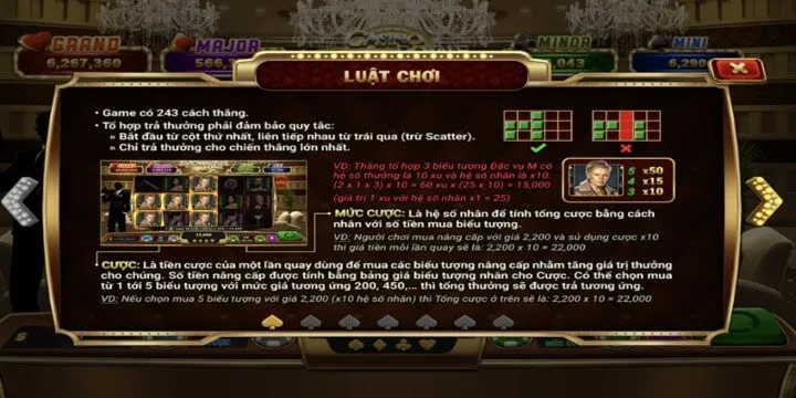 Hệ số trả thưởng hấp dẫn trong hoàng gia BBET