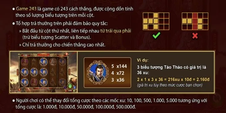 Luật chơi Tam quốc tranh hùng BBet chi tiết cho tân binh