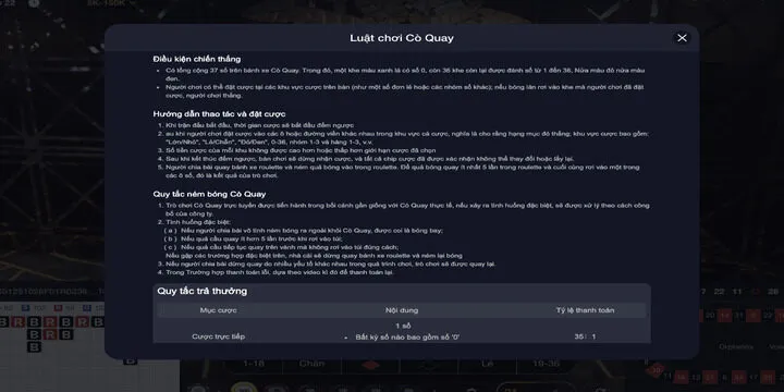 Nắm bắt luật lệ của Roulette BBet dành cho người mới