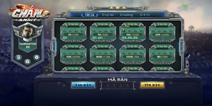 Những giới thiệu chung về Chắn Army BBet