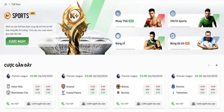 Nội dung tổng quan về k-sports BBET