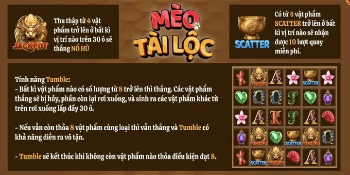 Trải nghiệm vòng quay miễn phí của mèo tài lộc BBET